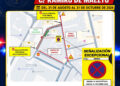 El avance las obras del muro de Ramiro de Maeztu implica una reorganización provisional del tráfico en el barrio de Los Moralejos