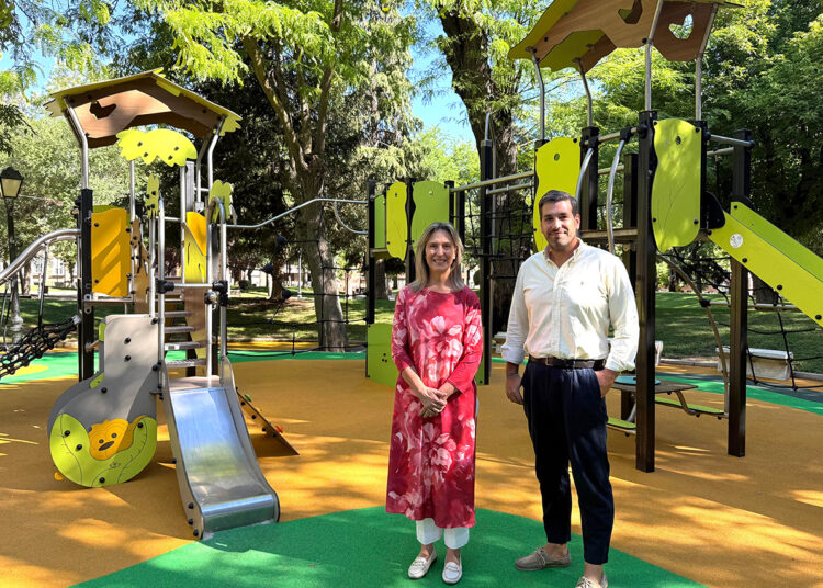 Guadalajara abre las nuevas áreas infantiles del Parque de la Concordia tras una inversión de 150.000 euros