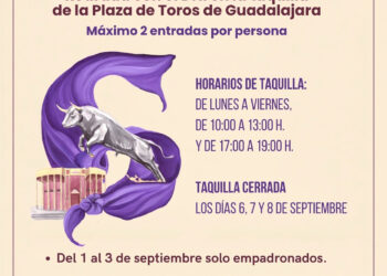 Guadalajara repartirá pases gratuitos en la plaza de toros para controlar el aforo de los encierros