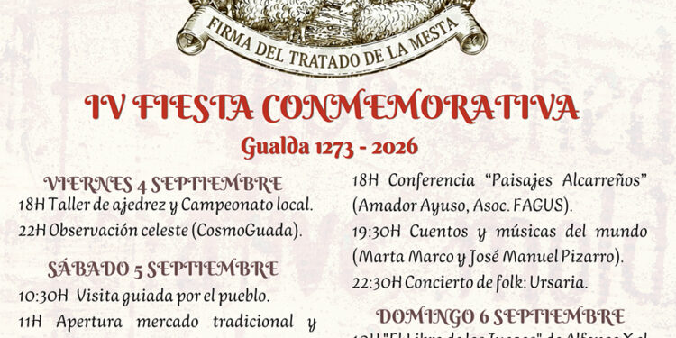 Gualda revive la firma del Tratado de la Mesta con tres días de ambientación medieval Gualda revive la firma del Tratado de la Mesta con tres días de ambientación medieval