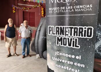 El planetario móvil calienta motores en Chillarón de Cuenca de cara al gran eclipse del 12 de agosto