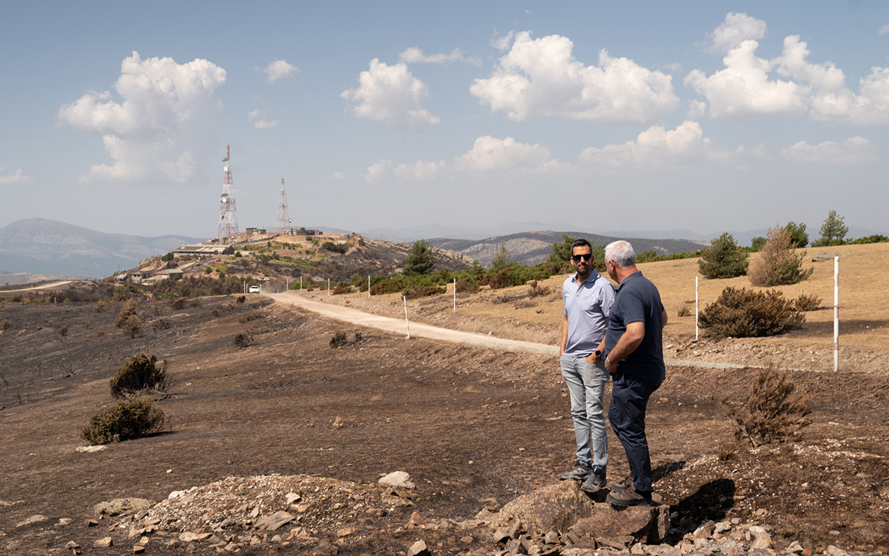 La Diputación evalúa en Bustares y el Alto Rey los daños del fuego para salvar la romería de septiembre La Diputación evalúa en Bustares y el Alto Rey los daños del fuego para salvar la romería de septiembre