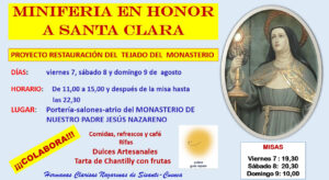 Las Clarisas de Sisante organizan una miniferia solidaria para restaurar el tejado de su histórico monasterio