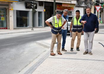 Las aceras de Hurtado de Mendoza y la plaza del Xúcar ganan espacio para el peatón en Cuenca tras una inversión de 360.000 euros