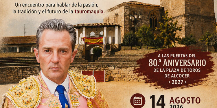 Luis Miguel Encabo protagonizará una tertulia taurina en Alcocer para poner en valor la tradición y el futuro de la tauromaquia