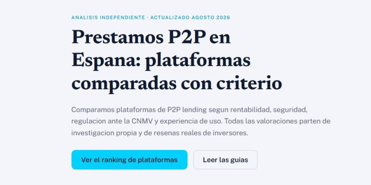 Préstamos P2P en España: cómo construir una cartera sin depender de una sola plataforma Préstamos P2P en España: cómo construir una cartera sin depender de una sola plataforma