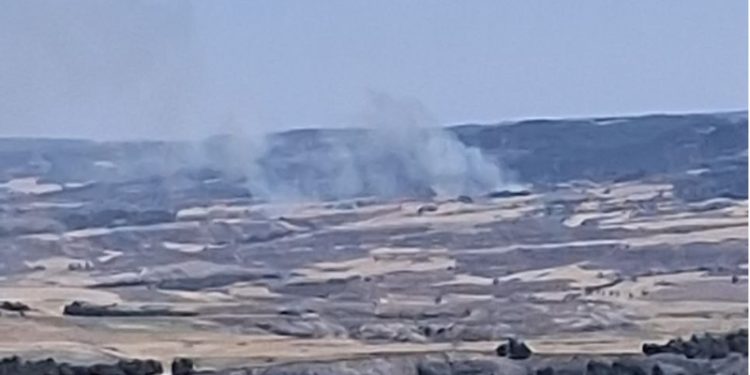 Controlado el incendio agrícola de La Peraleja tres horas después de desatar el nivel de emergencia por humo Controlado el incendio agrícola de La Peraleja tres horas después de desatar el nivel de emergencia por humo