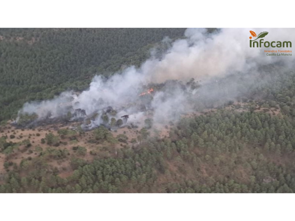 Controlado el incendio forestal en Valdecabras Controlado el incendio forestal en Valdecabras