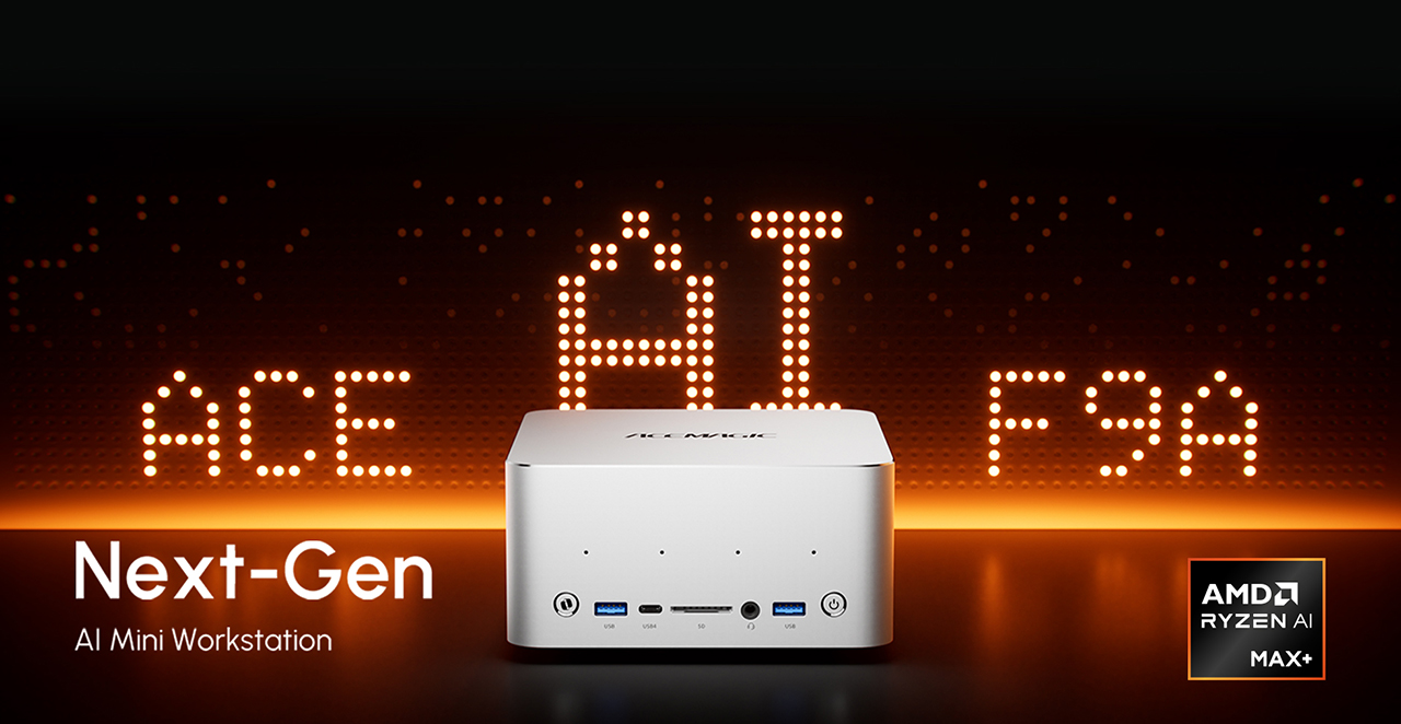 ACEMAGIC lanza la miniestación de trabajo F9A PRO con chip AMD Ryzen AI y hasta 192 GB de memoria unificada