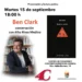 Ben Clark ofrecerá su primera lectura poética en Cuenca con motivo de la presentación de su libro Semiótica nuclear Ben Clark ofrecerá su primera lectura poética en Cuenca con motivo de la presentación de su libro Semiótica nuclear