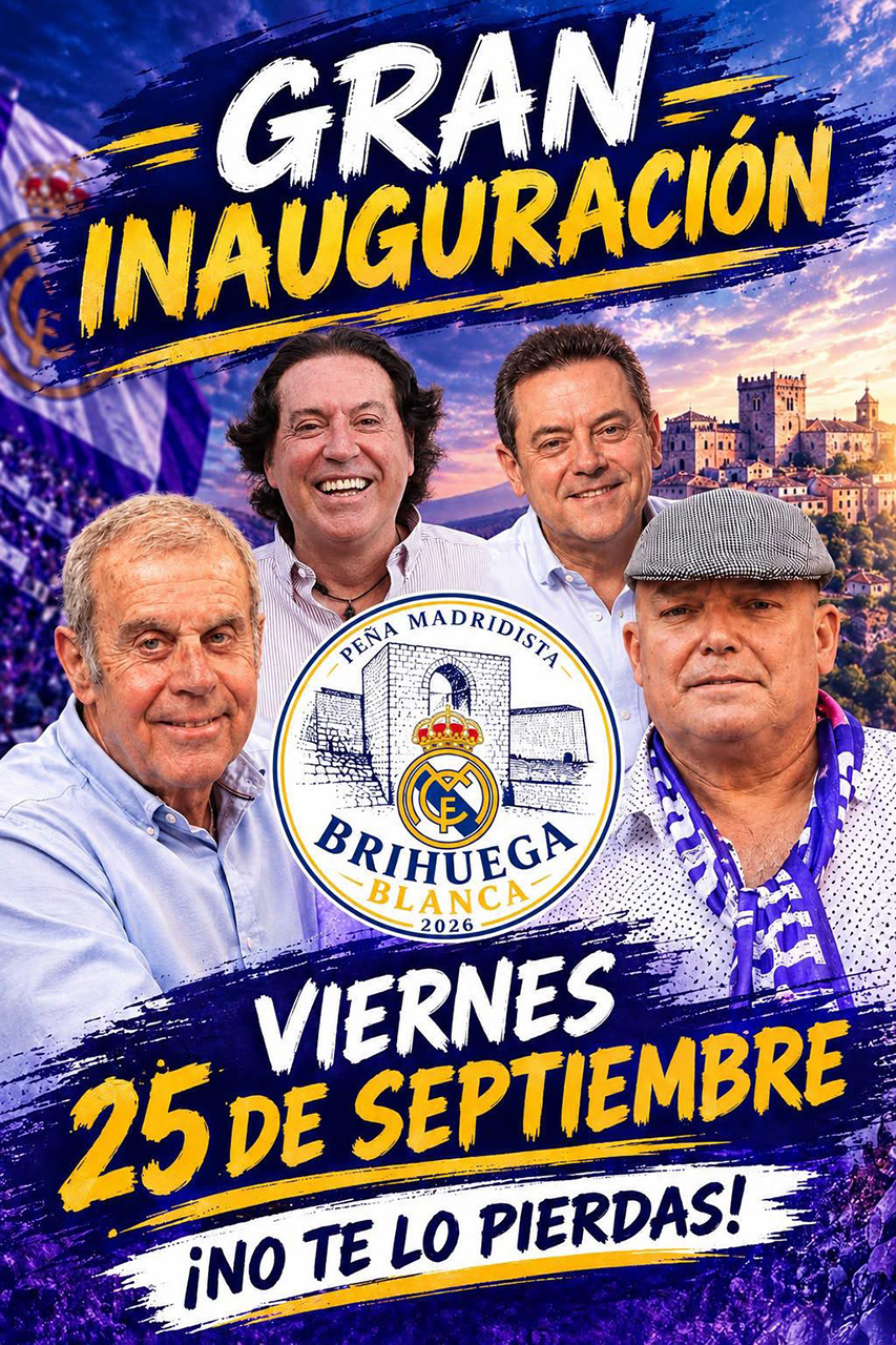 Brihuega Blanca echa a andar con más de 400 peñistas y se sitúa en el podio de las peñas del Real Madrid más grandes de España Brihuega Blanca echa a andar con más de 400 peñistas y se sitúa en el podio de las peñas del Real Madrid más grandes de España