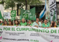 CSIF protesta ante la sede central de Correos por los recortes de plantilla y cifra en 380 los carteros de Cuenca y Guadalajara