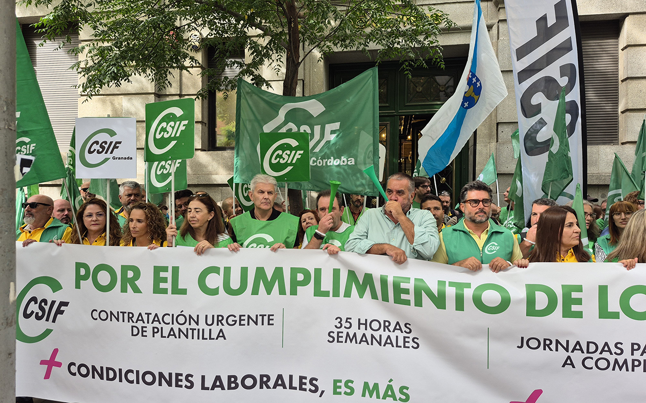 CSIF protesta ante la sede central de Correos por los recortes de plantilla y cifra en 380 los carteros de Cuenca y Guadalajara CSIF protesta ante la sede central de Correos por los recortes de plantilla y cifra en 380 los carteros de Cuenca y Guadalajara
