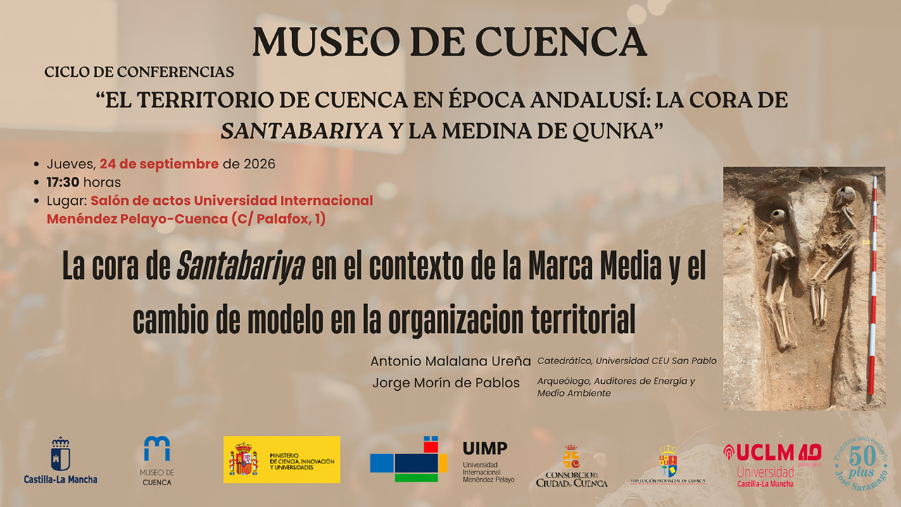 Cuenca profundiza en su pasado andalusí con una ponencia en la UIMP sobre la cora de Santabariya Cuenca profundiza en su pasado andalusí con una ponencia en la UIMP sobre la cora de Santabariya