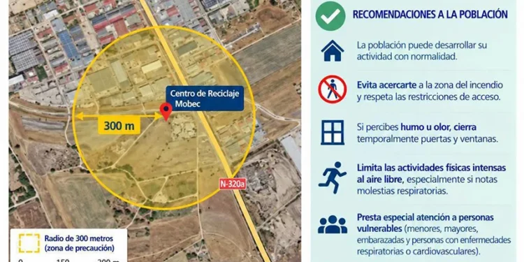 Cuenca reabre sus pistas deportivas tras controlar el incendio de Los Palancares