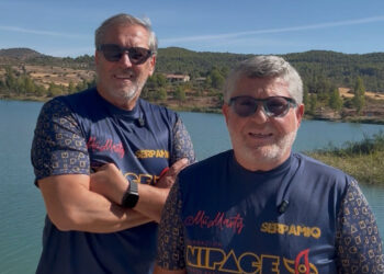 El embalse de Bolarque acoge la sexta edición de la travesía solidaria de Nacho Redondo a favor de los niños de NIPACE
