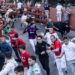El tercer encierro de Guadalajara llena el coso de Las Cruces en una carrera limpia de casi seis minutos El tercer encierro de Guadalajara llena el coso de Las Cruces en una carrera limpia de casi seis minutos