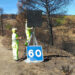 Fomento renueva más de 80 señales en las carreteras de la Sierra Norte dañadas por el fuego de La Mierla