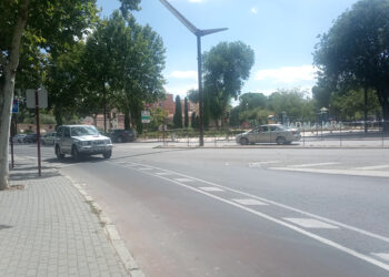 GuadaENBICI critica el diseño del carril bici de Dos de Mayo y la tala de árboles hacia el Infantado