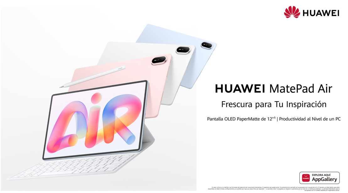 Huawei estrena la MatePad Air con pantalla OLED antirreflejos y arquitectura ultrafina 1 Huawei estrena la MatePad Air con pantalla OLED antirreflejos y arquitectura ultrafina