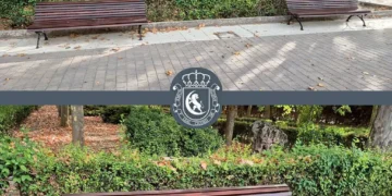 Huete renueva farolas, bancos y fuentes en sus calles y espacios públicos