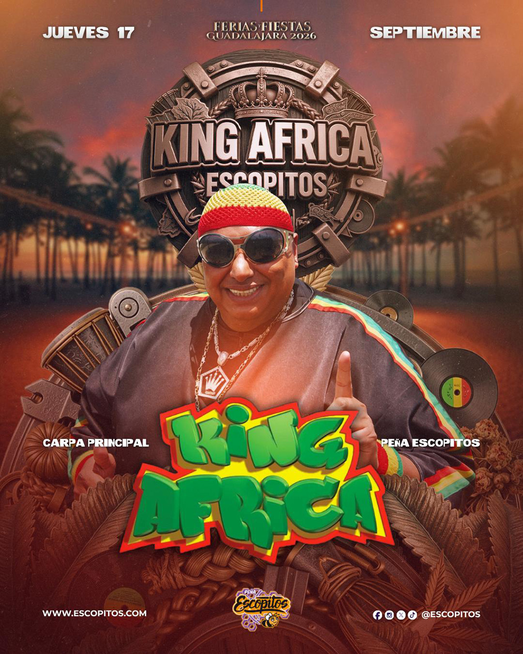 King África encabeza el programa festivo de la Peña Escopitos como pregonera de Guadalajara King África encabeza el programa festivo de la Peña Escopitos como pregonera de Guadalajara