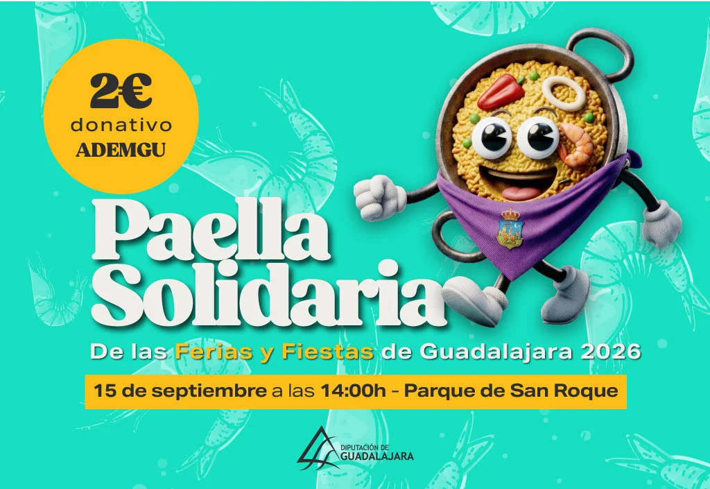 La Diputación de Guadalajara destina este año la recaudación de la Paella Solidaria de las Peñas a beneficio de ADEM-GU La Diputación de Guadalajara destina este año la recaudación de la Paella Solidaria de las Peñas a beneficio de ADEM-GU