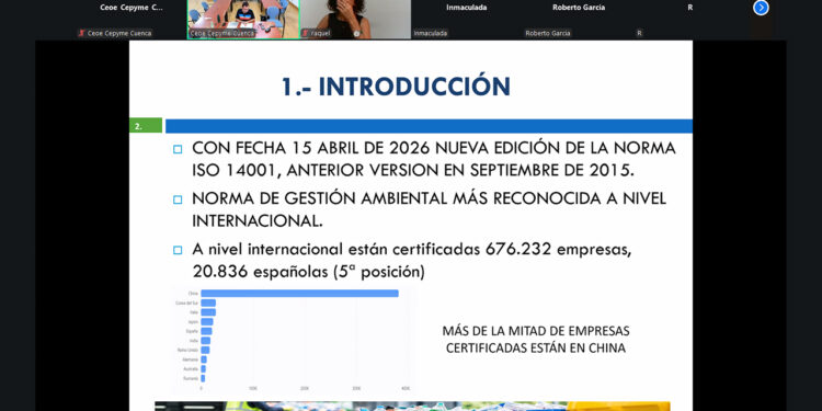 Las empresas de Cuenca se preparan para aplicar la nueva norma ambiental ISO 14001 Las empresas de Cuenca se preparan para aplicar la nueva norma ambiental ISO 14001