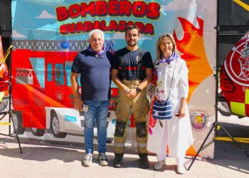 Los bomberos de Guadalajara llenan el parque de la Concordia de rescates y actividades familiares de Ferias