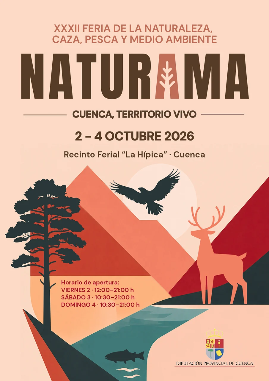 La Diputación de Cuenca presenta el cartel de Naturama 2026 que incorpora como novedad la caza y la pesca 1 Naturama 2026