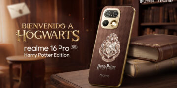 Realme revela el diseño de su móvil inspirado en Hogwarts con baúl de coleccionista