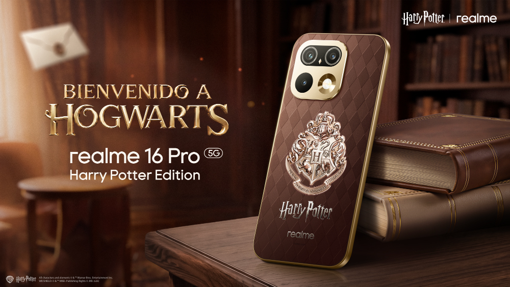 Realme revela el diseño de su móvil inspirado en Hogwarts con baúl de coleccionista Realme revela el diseño de su móvil inspirado en Hogwarts con baúl de coleccionista