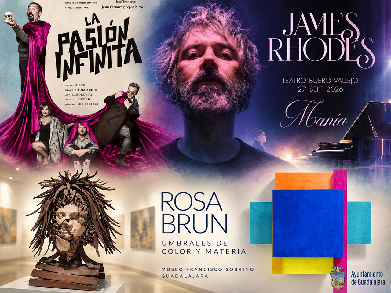 Rosa Brun abre un fin de semana de arte, teatro, música y patrimonio en Guadalajara Rosa Brun abre un fin de semana de arte, teatro, música y patrimonio en Guadalajara