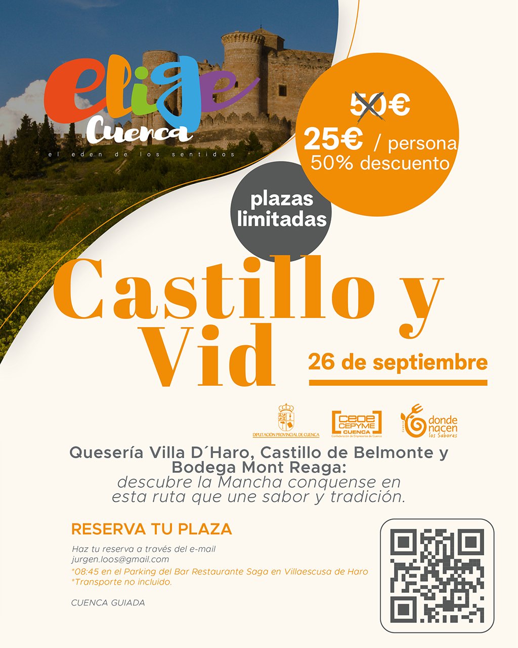 Ruta Castillo y Vid: la propuesta otoñal que une Belmonte, queso artesano y vino por 25 euros Ruta Castillo y Vid: la propuesta otoñal que une Belmonte, queso artesano y vino por 25 euros