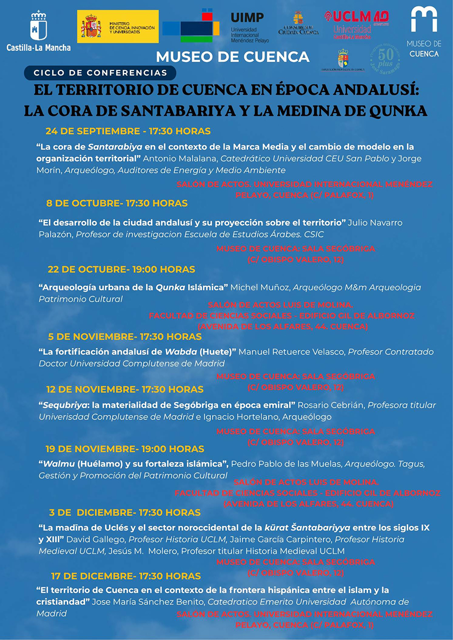 Un ciclo de conferencias desvela los últimos hallazgos arqueológicos de la Cuenca islámica Un ciclo de conferencias desvela los últimos hallazgos arqueológicos de la Cuenca islámica