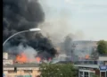 Un incendio en la planta de reciclaje Mobec de Cuenca moviliza a los servicios de emergencias