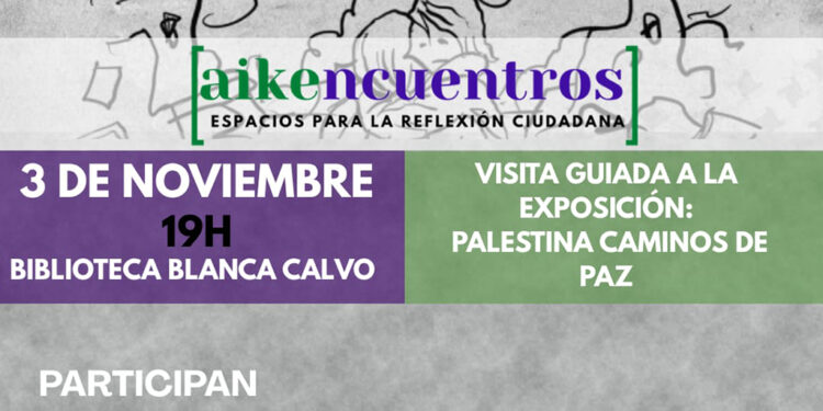 Aike organiza un coloquio sobre Palestina en la Biblioteca Pública y denuncia un recorte del 18 % en cooperación municipal Aike organiza un coloquio sobre Palestina en la Biblioteca Pública y denuncia un recorte del 18 % en cooperación municipal