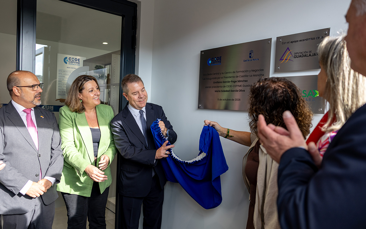 CEOE-Cepyme Guadalajara estrena en Aguas Vivas una sede de mil metros para respaldar el auge productivo y reclamar fondos europeos 1 CEOE-Cepyme Guadalajara estrena en Aguas Vivas una sede de mil metros para respaldar el auge productivo y reclamar fondos europeos