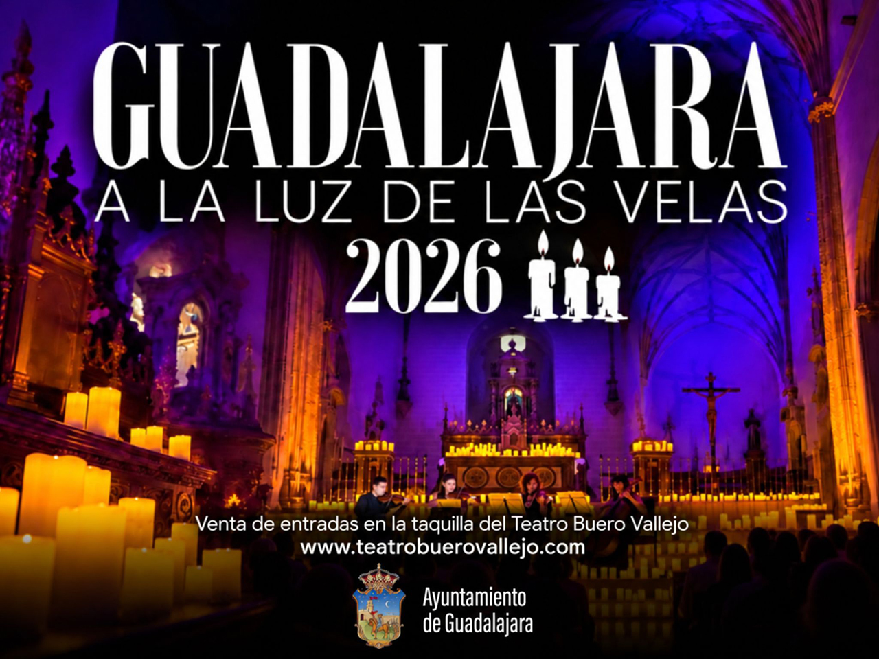 Cuatro conciertos entre velas llevarán jazz, música sacra y villancicos a los escenarios de Guadalajara Cuatro conciertos entre velas llevarán jazz, música sacra y villancicos a los escenarios de Guadalajara