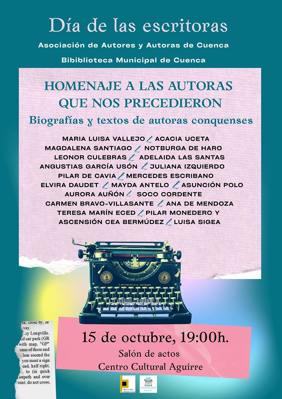 Cuenca rinde homenaje a más de una veintena de autoras locales en el Centro Cultural Aguirre por el Día de las Escritoras Cuenca rinde homenaje a más de una veintena de autoras locales en el Centro Cultural Aguirre por el Día de las Escritoras