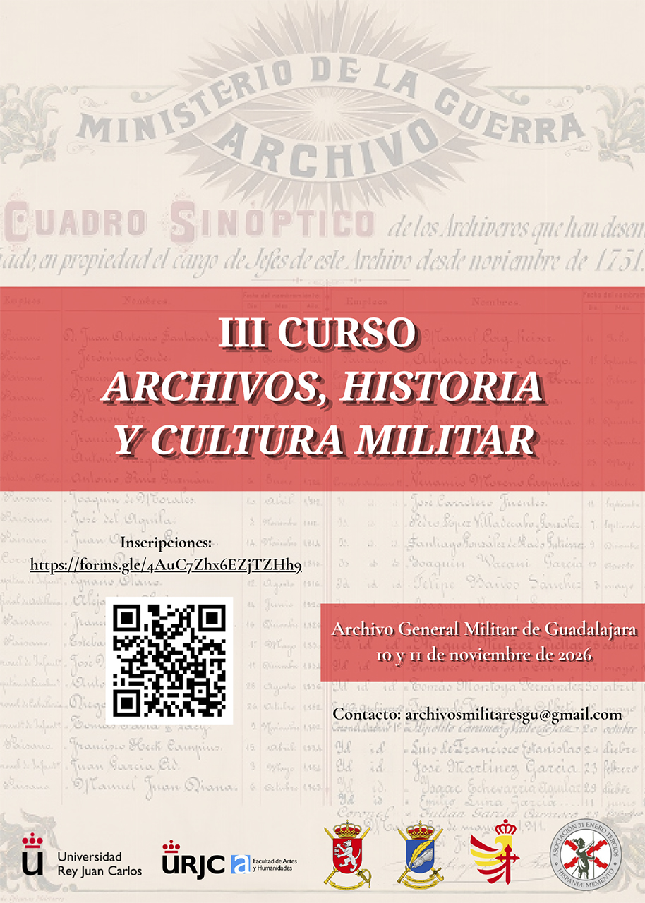 El Archivo General Militar de Guadalajara abre sus fondos al público en un curso gratuito los días 10 y 11 de noviembre El Archivo General Militar de Guadalajara abre sus fondos al público en un curso gratuito los días 10 y 11 de noviembre
