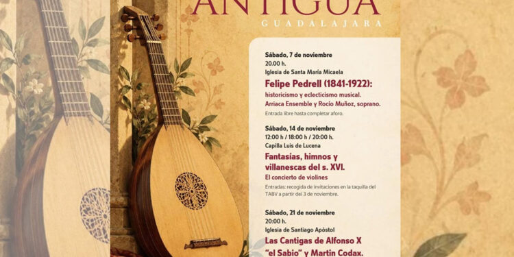 El Ciclo de Música Antigua de Guadalajara llenará de conciertos tres templos históricos en noviembre: fechas y cómo conseguir invitación