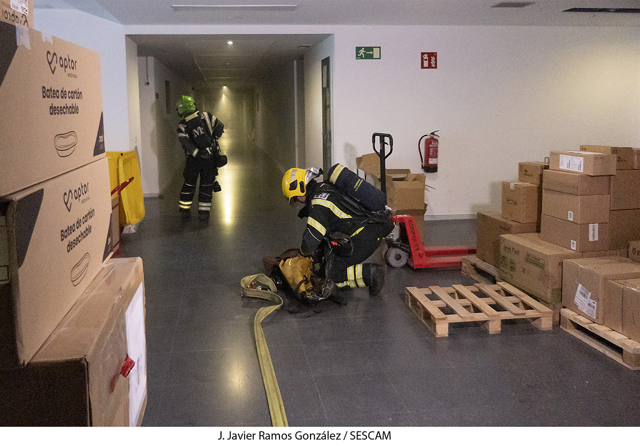 El Hospital de Guadalajara pone a prueba su plan de emergencias con un simulacro de incendio en el edificio de ampliación 1 El Hospital de Guadalajara pone a prueba su plan de emergencias con un simulacro de incendio en el edificio de ampliación