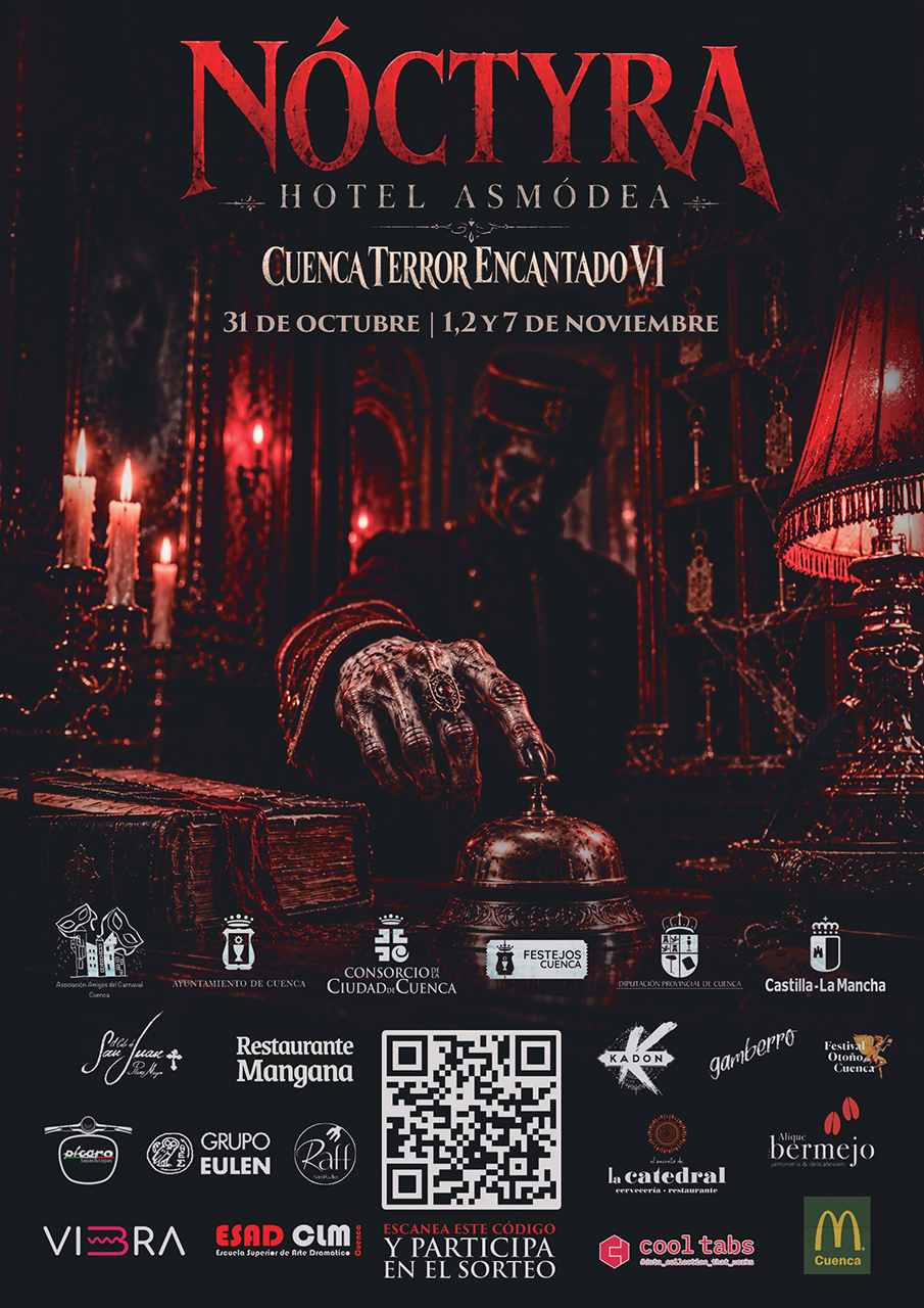 El Hotel Asmódea abre sus puertas para convertir la VI edición de Cuenca Terror Encantado en una experiencia inmersiva de pesadilla El Hotel Asmódea abre sus puertas para convertir la VI edición de Cuenca Terror Encantado en una experiencia inmersiva de pesadilla