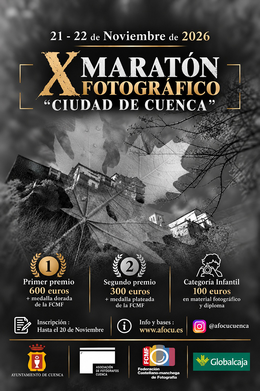 El Maratón Fotográfico Ciudad de Cuenca abre inscripciones para retratar el casco histórico en su décima edición El Maratón Fotográfico Ciudad de Cuenca abre inscripciones para retratar el casco histórico en su décima edición