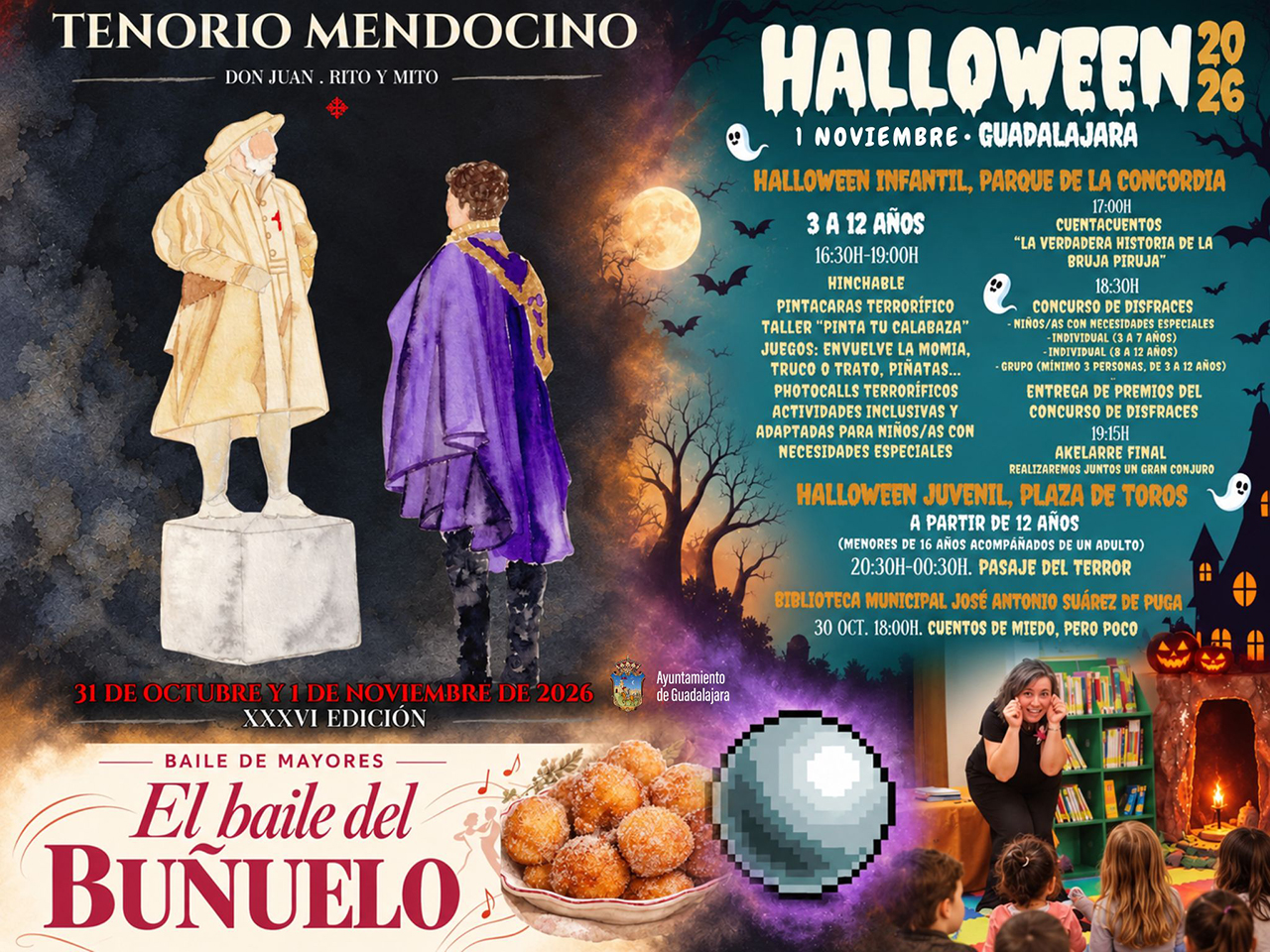 El Tenorio Mendocino recorre este fin de semana los palacios de Guadalajara y el luto por Urda traslada Halloween al domingo El Tenorio Mendocino recorre este fin de semana los palacios de Guadalajara y el luto por Urda traslada Halloween al domingo
