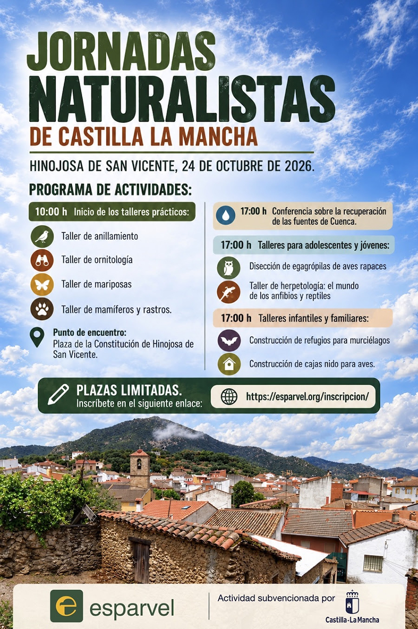 El rescate de fuentes y manantiales tradicionales de Cuenca protagoniza las Jornadas Naturalistas de Esparvel El rescate de fuentes y manantiales tradicionales de Cuenca protagoniza las Jornadas Naturalistas de Esparvel