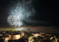 Los fuegos artificiales de Jábaga al vuelo