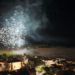 Los fuegos artificiales de Jábaga al vuelo