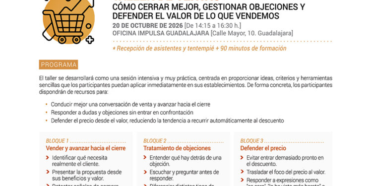 Fedeco y el Ayuntamiento forman gratis al pequeño comercio de Guadalajara en técnicas de venta Fedeco y el Ayuntamiento forman gratis al pequeño comercio de Guadalajara en técnicas de venta